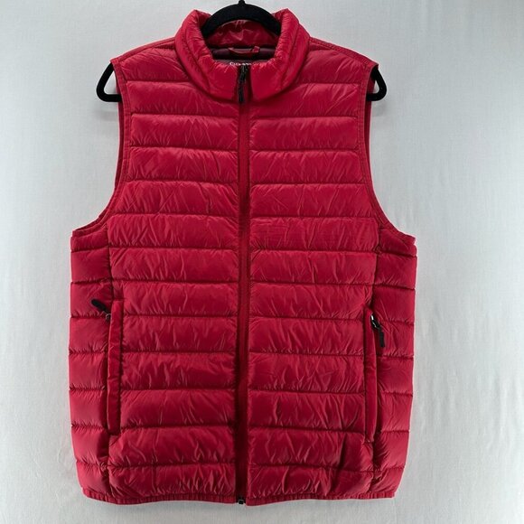 Club Room Other - Club Room Performance Puffer Vest Men S Water Resistant Packable Down Zip Up Red